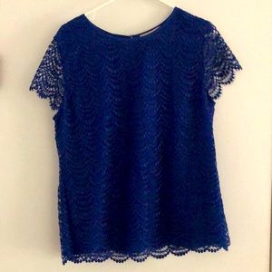 Beautiful blue lace top